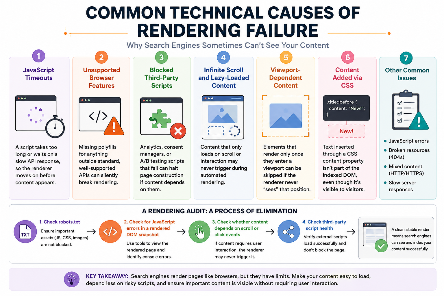 Common Technical Causes of Rendering Failure