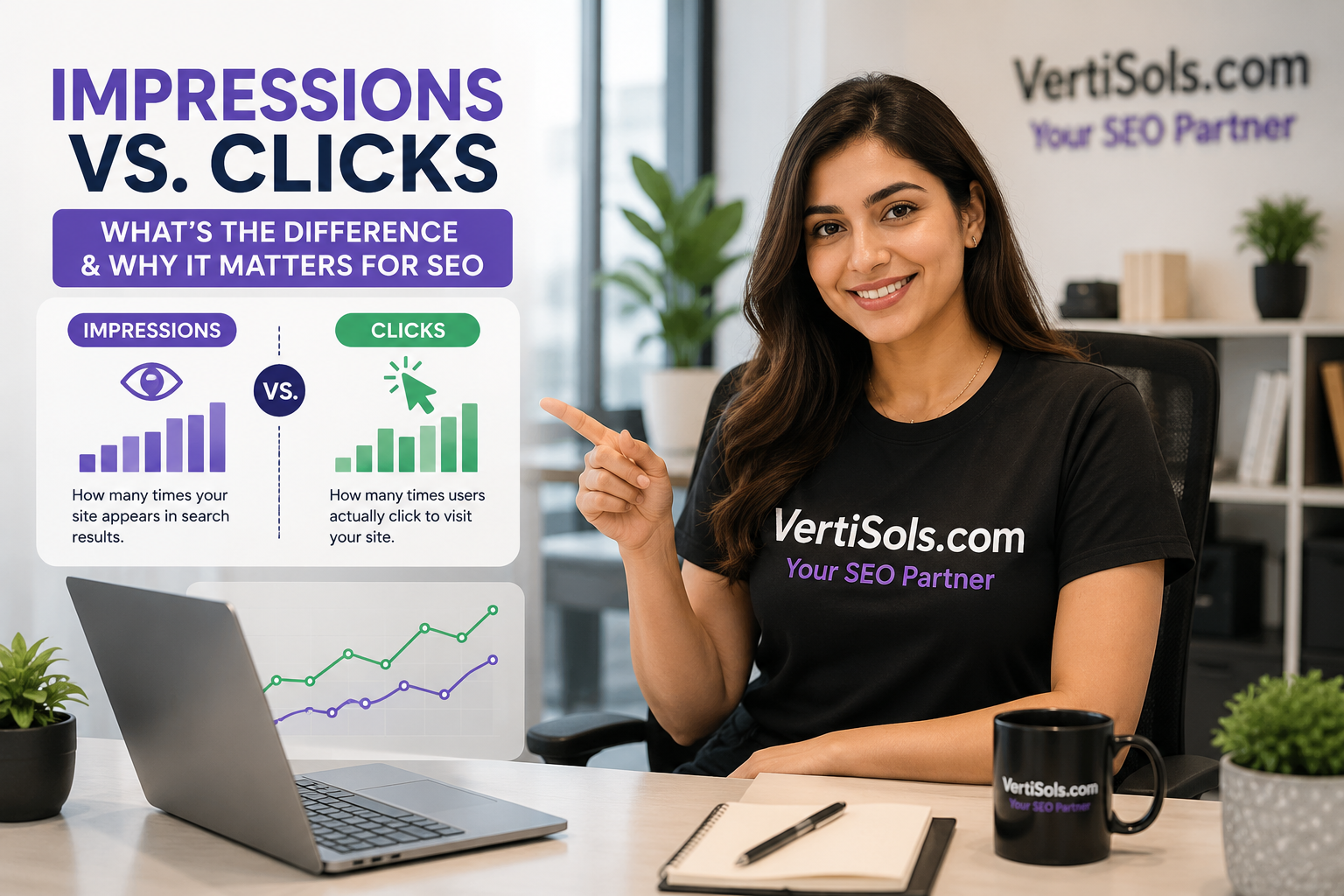 Impressions vs Click - VertiSols.com Best SEO company in Lahore Pakistan